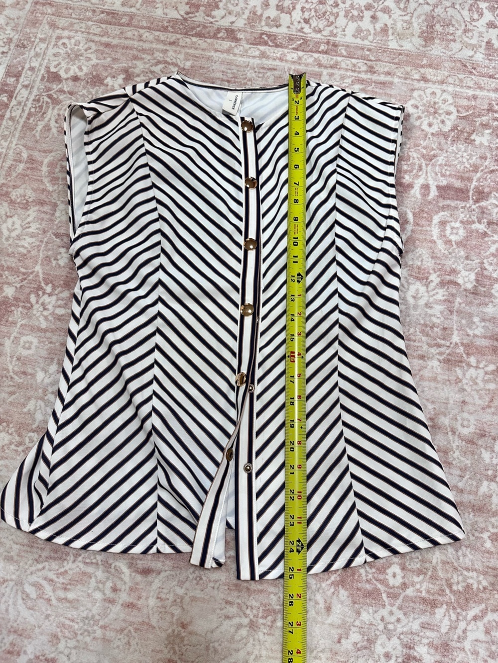 Commense 🖤 SET Striped Belted Top & Pants - Picture 6 of 16